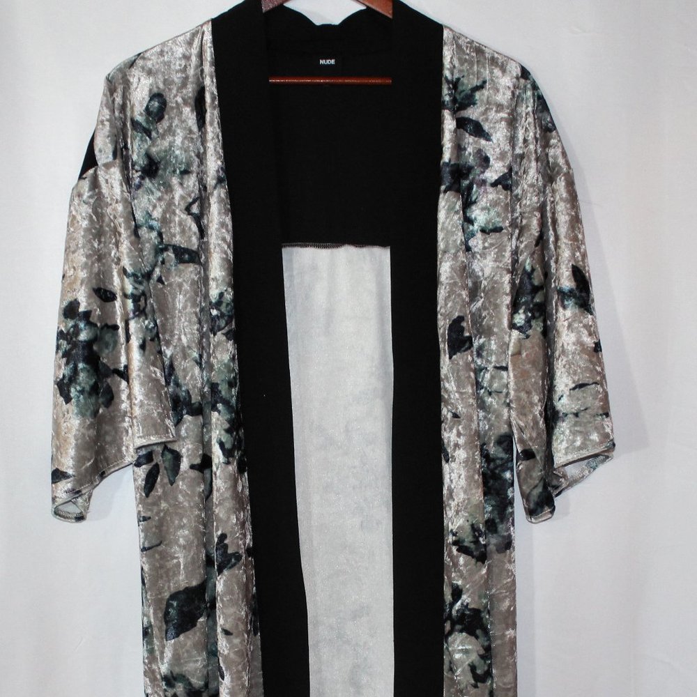 Velvet Duster Kimono - short sleeve